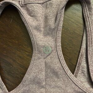 lululemon athletica Women's Heathered Purple Sports top.